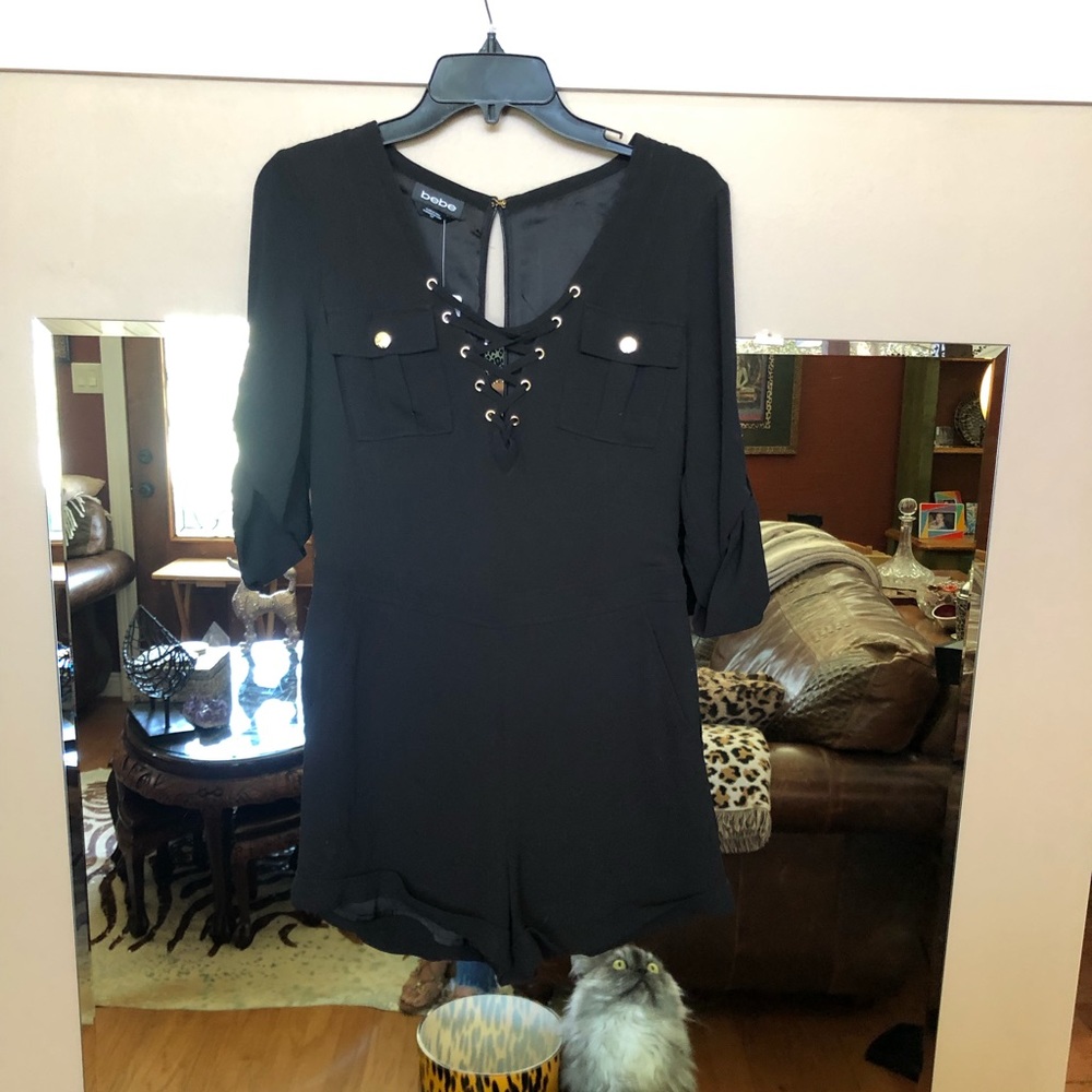 Black romper by Bebe